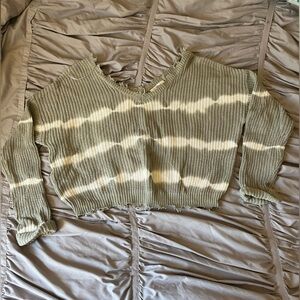 Jessica Simpson Tie-Dy Striped Knit Sweater